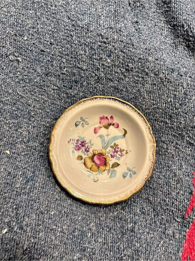 Haviland Floral Decorative Dish Cream & Pink